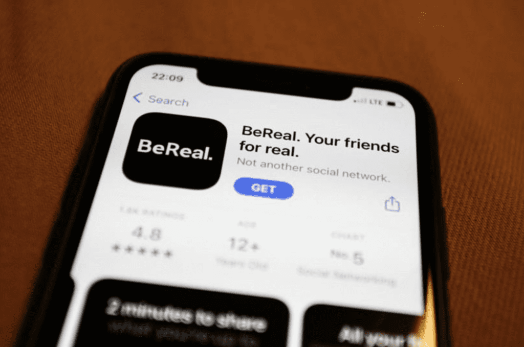 BeReal on the iPhone App Store.